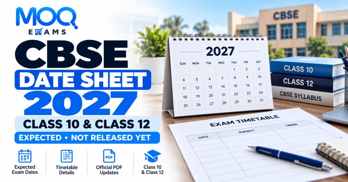 CBSE Date Sheet 2027 – Class 10 & 12 Board Exam Timetable